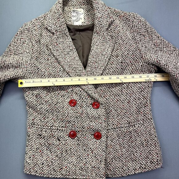 Coldwater Creek Woven Textured Women's Blazer Jacket Tulle Trim Size L‎ - Picture 6 of 16